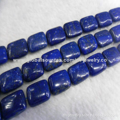 Lapis Lazuli Coin & Button Beads，Lapis Lazuli Cuboid Beads, Measures 2-100mm